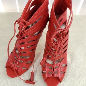 SOLD V Camuto cherry red gladiators